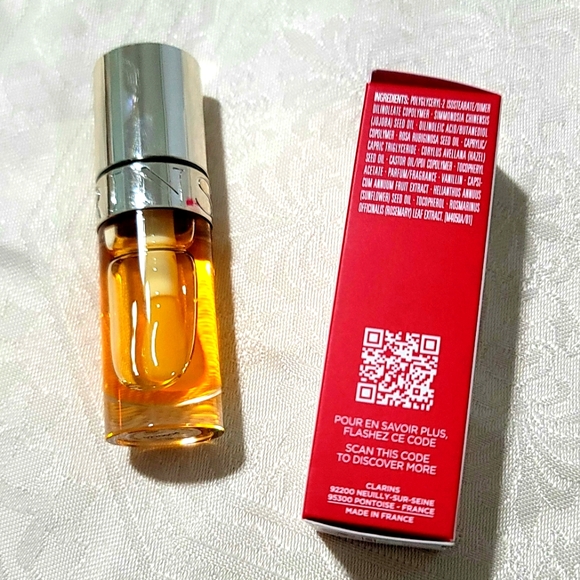 NEW! Clarins Lip Comfort Oil 01 Honey 7 ml - Picture 7 of 7